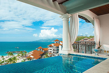 Italian Oceanview PH. 1 Br. Skypool Butler Suite w/Veranda Tranquility Soaking Tub - PSKY