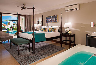 South Seas Waterfall River Pool Walkout Junior Suite with Veranda Tranquility Soaking Tub - WWJS